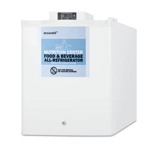 Accucold FFAR25L7NZ Compact 17" All-Refrigerator Nutrition Center Series with NIST Calibrated Thermometer, 1.7 cu.ft.