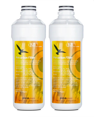 Accucold FILTER100 Water Filter for BIM100 Icemaker, Set of 2 Replacement Carbon Filters for Ice Purification