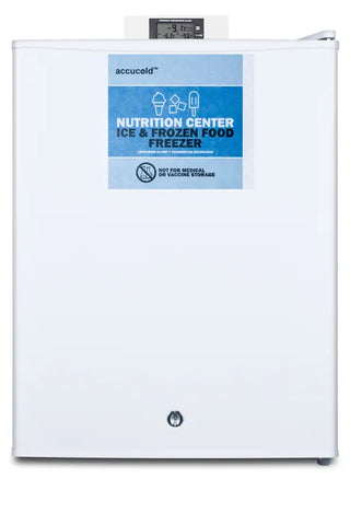 Accucold FS24L7NZ 24" Wide Compact All-Freezer NSF-7 Commercial with NIST Calibrated Temperature Display, 1.4 cu.ft.