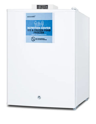 Accucold FS24L7NZ 24" Wide Compact All-Freezer NSF-7 Commercial with NIST Calibrated Temperature Display, 1.4 cu.ft.