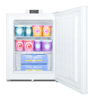 Accucold FS24L7NZ 24" Wide Compact All-Freezer NSF-7 Commercial with NIST Calibrated Temperature Display, 1.4 cu.ft.