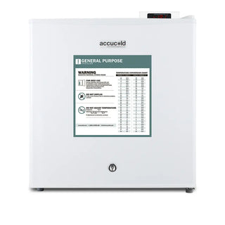 Accucold FS24LGP 24" Wide Compact General Purpose All-Freezer with Digital Thermostat, Front Lock, 1.4 cu.ft.