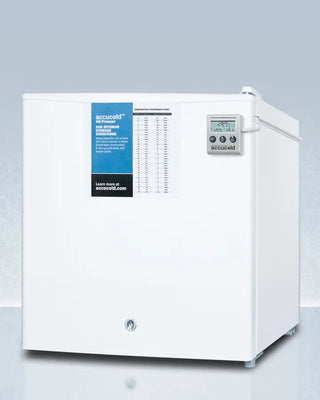 Accucold FS24LMED 24" Wide Compact All-Freezer with High/Low Temperature Alarm, 1.4 cu.ft.