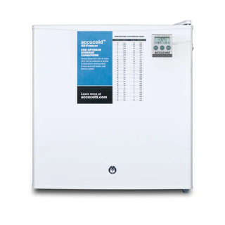 Accucold FS24LPLUS2 24" Wide Compact All-Freezer with NIST Calibrated Thermometer and Front Lock, 1.4 cu.ft.