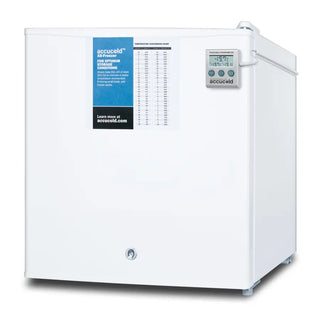 Accucold FS24LPLUS2 24" Wide Compact All-Freezer with NIST Calibrated Thermometer and Front Lock, 1.4 cu.ft.