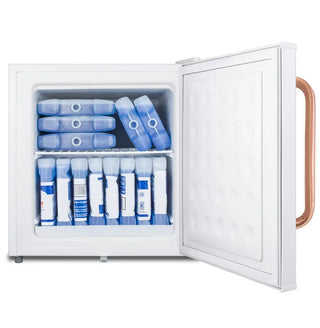 Accucold FS24LTBC 24" Wide Compact All-Freezer with Pure Copper Antimicrobial Handle and Front Lock, 1.4 cu.ft.