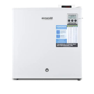 Accucold FS24LVAC 24" Wide Compact All-Freezer with NIST Calibrated Temperature Alarm and Self-Closing Door, 1.4 cu.ft.