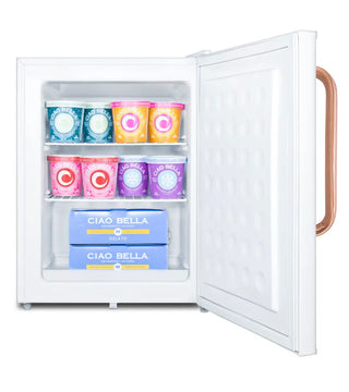 Accucold FS30LTBC 24" Wide Compact All-Freezer with Pure Copper Antimicrobial Handle and Front Lock, 1.8 cu.ft.