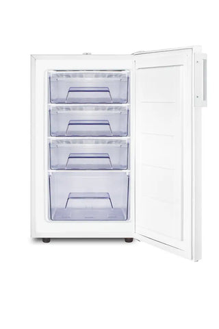 Accucold FS407LW 20" Wide Compact All-Freezer with Pull-Out Drawers and Front Lock, 2.8 cu.ft.