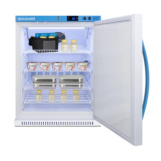 Accucold MLRS62BIADAMC 6 cu.ft. MOMCUBE ADA Compliant Breast Milk Refrigerator with Antimicrobial Handle