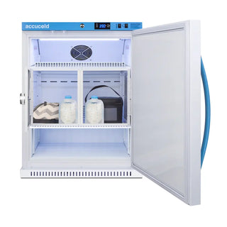 Accucold MLRS62BIADAMCLK 6 cu.ft. MOMCUBE ADA Compliant Breast Milk Refrigerator 