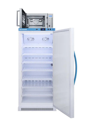 Accucold MLRS8MC-SCM1000SS 8 cu.ft. MOMCUBE Breast Milk Refrigerator and Commercial Microwave Combination Unit