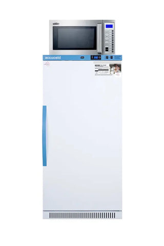 Accucold MLRS8MCLK-SCM1000SS 8 cu.ft. MOMCUBE Breast Milk Refrigerator with Commercial Microwave