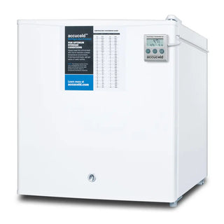 Accucold S19LWHPLUS2 18" Compact Refrigerator-Freezer PLUS2 Series with NIST Calibrated Thermometer, 1.7 cu.ft.