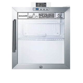 Accucold SCR215LNZ 17" Compact Beverage Center Nutrition Center Series with NIST Calibrated Thermometer, 1.7 cu.ft.
