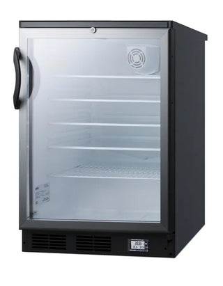 Accucold SCR600BGLBINZ 24" Wide Built-In Beverage Center Nutrition Center Series with NIST Calibrated Thermometer, 5.5 cu.ft.
