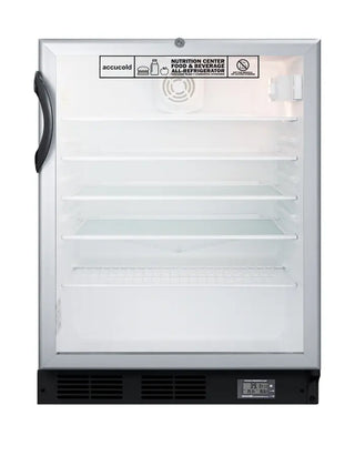 Accucold SCR600BGLBINZADA 24" Wide ADA Height Built-In Beverage Center Nutrition Center Series, 5.5 cu.ft.