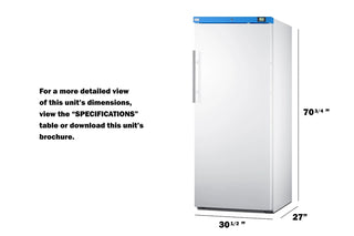 Accucold URM19W 31" Wide Upright Manual Defrost Medical Lab Refrigerator, 18.3 cu. ft.