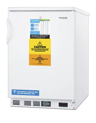 Accucold VT65 24" Wide Built-In All-Freezer, -30°C Capable with NIST Calibrated Alarm, 3.5 cu.ft.