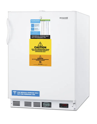 Accucold VT65ADA 24" Wide Built-In All-Freezer ADA Compliant, -30°C Capable with NIST Calibrated Alarm, 3.5 cu.ft.