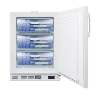 Accucold VT65ADA 24" Wide Built-In All-Freezer ADA Compliant, -30°C Capable with NIST Calibrated Alarm, 3.5 cu.ft.