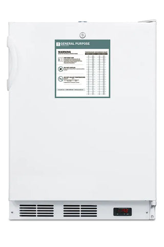 Accucold VT65MLBIADAGP 24" Wide Built-In All-Freezer ADA Compliant, -25°C Capable, 3.5 cu.ft.