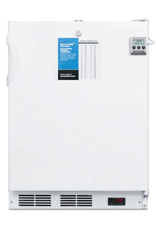 Accucold VT65MLMEDADA 24" Wide All-Freezer ADA Compliant with NIST Calibrated Temperature Alarm, -25°C Capable, 3.2 cu.ft.