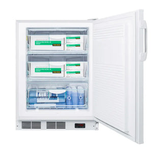 Accucold VT65MLMEDADA 24" Wide All-Freezer ADA Compliant with NIST Calibrated Temperature Alarm, -25°C Capable, 3.2 cu.ft.