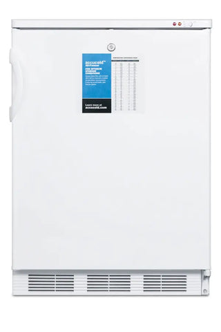 Accucold VT65MLPRO 24" Wide All-Freezer with Factory-Installed Probe Hole and Front Lock, -25°C Capable, 3.2 cu.ft.
