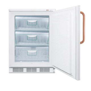 Accucold VT65MLTBC 24" Wide All-Freezer with Antimicrobial Pure Copper Handle, -25°C Capable, 3.5 cu.ft.