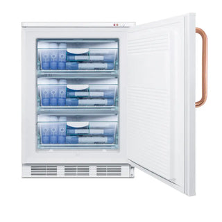 Accucold VT65MLTBC 24" Wide All-Freezer with Antimicrobial Pure Copper Handle, -25°C Capable, 3.5 cu.ft.