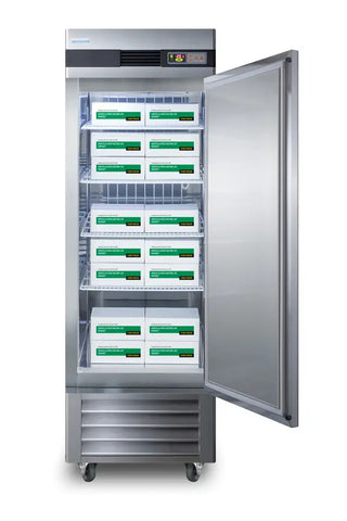 Accucold AFS23ML 23 Cu.Ft. Upright Pharmacy Freezer, Stainless Steel Medical Laboratory Freezer 