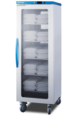 Accucold AWC12PB 24" Wide Blanket Warmer with Glass Door and Antimicrobial Handle, 12.54 cu.ft. 