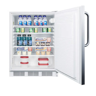 Accucold FF7LWCSS 24" Wide Built-In All-Refrigerator with Full Stainless Steel Exterior, 5.5 cu.ft.