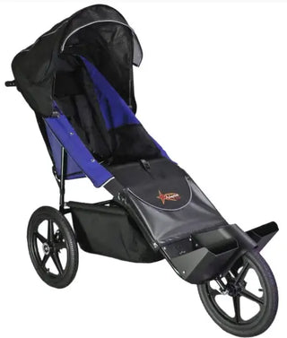 Adaptive Star Axiom Endeavour Folding Special Needs All-Terrain Push Chair, 3 Size Options, Red or Navy