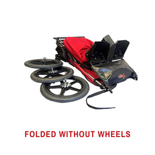 Adaptive Star Axiom Endeavour Folding Special Needs All-Terrain Push Chair, 3 Size Options, Red or Navy