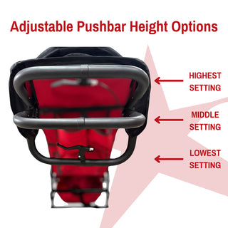 Adaptive Star Axiom Endeavour Folding Special Needs All-Terrain Push Chair, 3 Size Options, Red or Navy