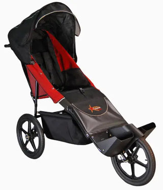 Adaptive Star Axiom Endeavour Folding Special Needs All-Terrain Push Chair, 3 Size Options, Red or Navy