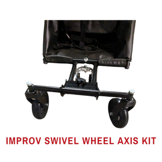 Adaptive Star Axiom IMPROV All-Terrain Special Needs 16” Front Wheel Push Chair, 2 or 3 Size, Red or Navy