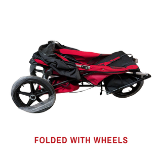 Adaptive Star Axiom IMPROV All-Terrain Special Needs 16” Front Wheel Push Chair, 2 or 3 Size, Red or Navy