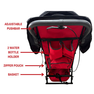 Adaptive Star Axiom IMPROV All-Terrain Special Needs 16” Front Wheel Push Chair, 2 or 3 Size, Red or Navy