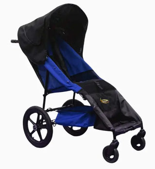 Adaptive Star Axiom LASSEN Special Needs 4 Wheeled Foldable Push Chair, 2/3/4 Size Options, Red or Navy