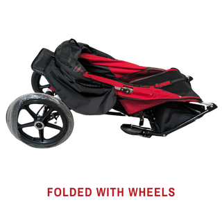 Adaptive Star Axiom LASSEN Special Needs 4 Wheeled Foldable Push Chair, 2/3/4 Size Options, Red or Navy