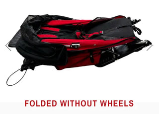 Adaptive Star Axiom LASSEN Special Needs 4 Wheeled Foldable Push Chair, 2/3/4 Size Options, Red or Navy