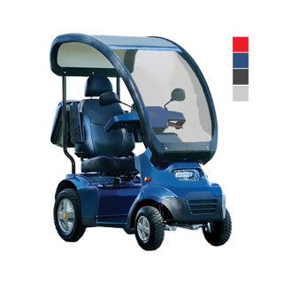 Afikim Afiscooter S4 Series 4-Wheel Heavy-Duty Mobility Scooter, S4 Touring Canopy Edition
