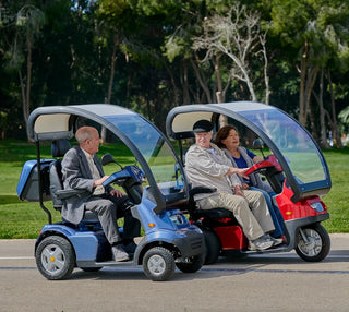 Afikim Afiscooter S4 Series 4-Wheel Heavy-Duty Mobility Scooter, S4 Touring Canopy Edition