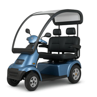 Afikim Afiscooter S4 Series 4-Wheel Heavy-Duty Mobility Scooter, S4 Touring Duo 2-Passenger GT Canopy Edition