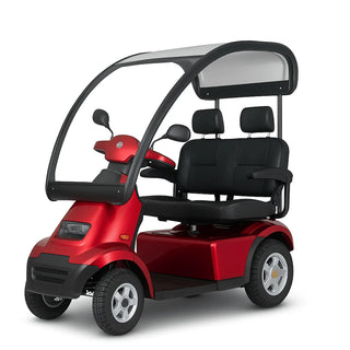 Afikim Afiscooter S4 Series 4-Wheel Heavy-Duty Mobility Scooter, S4 Touring Duo 2-Passenger GT Canopy Edition