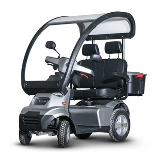 Afikim Afiscooter S4 Series 4-Wheel Heavy-Duty Mobility Scooter, S4 Touring Duo 2-Passenger GT Canopy Edition