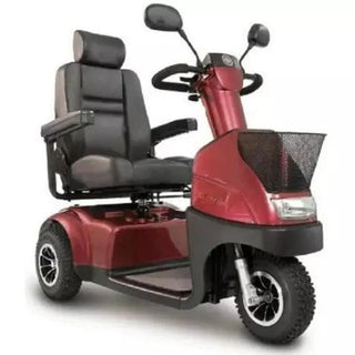 Afikim Afiscooter C3 Standard red 3-wheel scooter with black seat